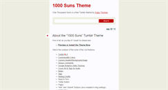 Desktop Screenshot of 1000suns.isujay.com